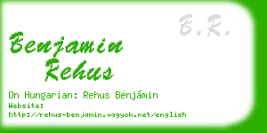 benjamin rehus business card