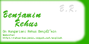 benjamin rehus business card